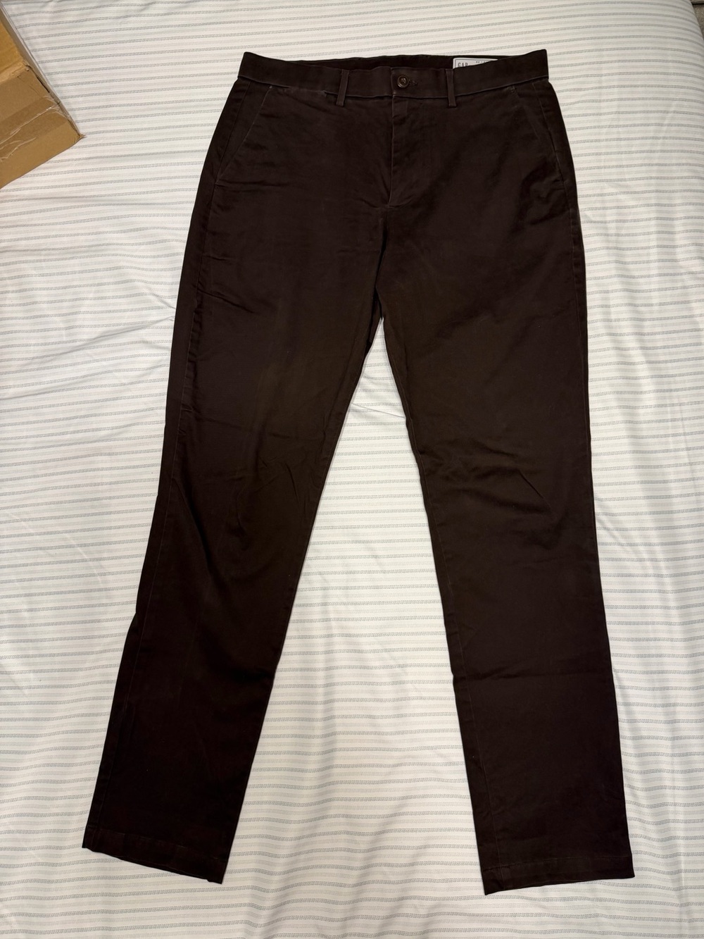 GAP Men's Chocolate Brown Chino Pants slim fit